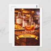 Sazerac Cocktail (American Food Series) ポストカード (正面/裏面)