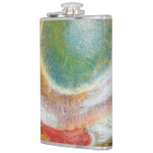 Sazi Runiへの道"ビニールフラッ包まれたク フラスク (左)