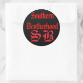 SBステッカー、SouthernBrothehood ラウンドシール (バッグ)