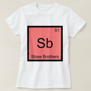 Sb - ショウ・ブラザーズ 化学元素記号Tシャツ Tシャツ