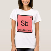 Sb - ショウ・ブラザーズ 化学元素記号Tシャツ Tシャツ (正面)