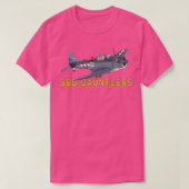 SBDダントレスWorldIIアメリカのダイビングボマー飛行機a Tシャツ (デザイン正面)