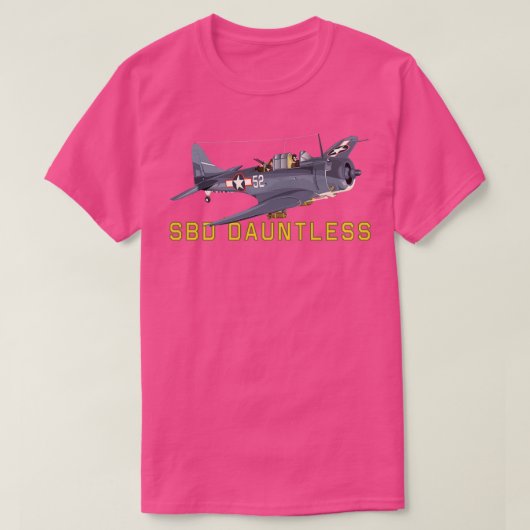 SBDダントレスWorldIIアメリカのダイビングボマー飛行機a Tシャツ (デザイン正面)