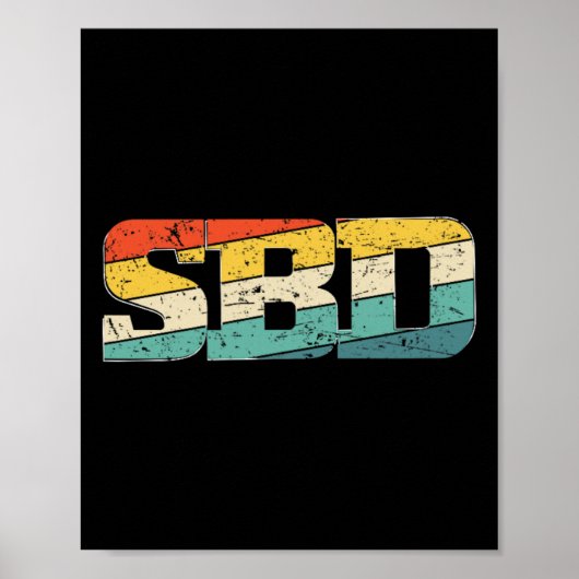 Sbd Squat Bench Deadliftパワーリフティング ポスター (正面)