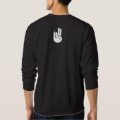 SBGのハートの黒Crewneck スウェットシャツ (裏面)