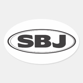 SBJオーバルステッカー 楕円形シール