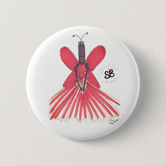 SBMの擬似有名人の夜会服のファッションボタンPin 缶バッジ (正面)