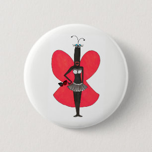 SBMの擬似有名人赤くか黒いビキニのファッションPin 缶バッジ