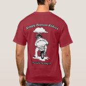 SBRのロゴのワイシャツ-あずき色 Tシャツ (裏面)