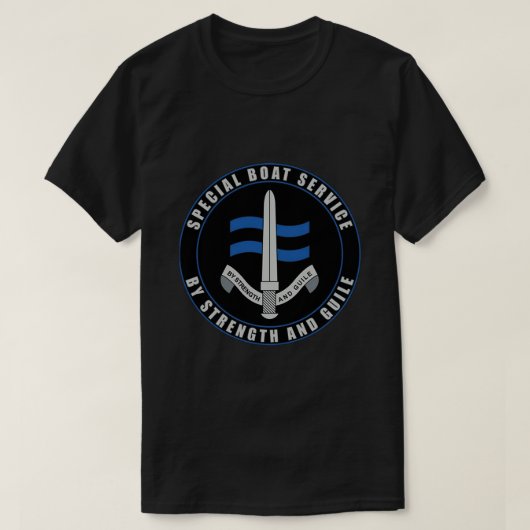 SBS(Special Boat Service)ロゴ必須Tシャツ Tシャツ (デザイン正面)