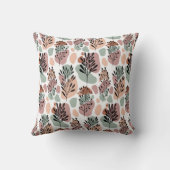 Sbstract leaves and organic shapes クッション (裏面)