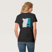 SBTのTシャツの青(犬)スタッフォードのブルテリア Tシャツ (裏面フル)