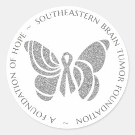 SBTFカスタムステッカー – シルバー ラウンドシール