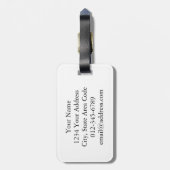 SBWTのカスタマイズ可能な木枠のラベル ラゲッジタグ (裏面縦)