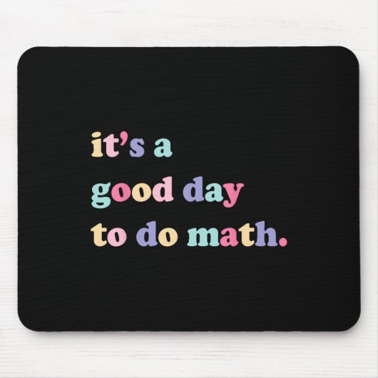 Scに戻る先生のために数学を行う良い日 マウスパッド (正面)