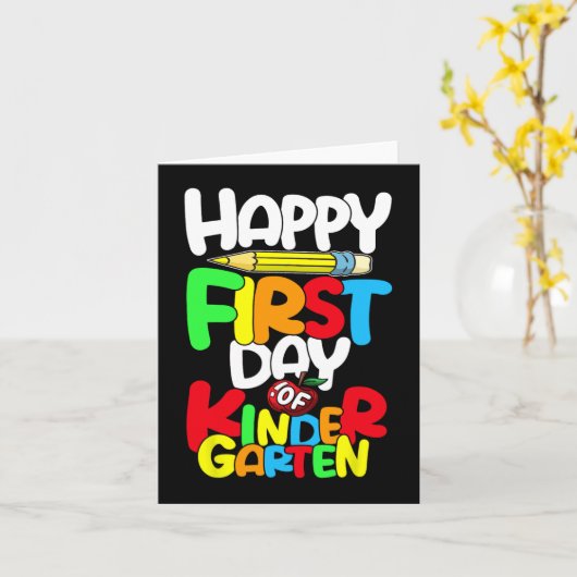 Scに戻る幼稚園先生の幸せな初日 カード (黄色い花)