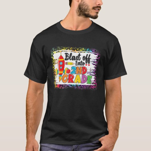 Scに戻る第2級ロケットヒョウに爆破 Tシャツ (正面)