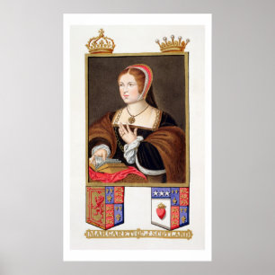 ScのマルグレットTudorの(1489-1541年の)女王のポートレート ポスター