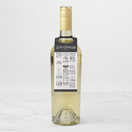 SCの名刺のワイン ボトルネックタグ (ボトル)