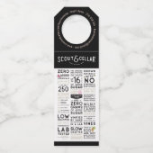 SCの名刺のワイン ボトルネックタグ (正面)