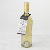 SCの名刺のワイン ボトルネックタグ (アングル)