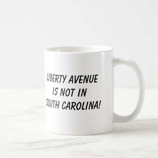 SCの虹の旗、自由のAvenueisのないinSouth C… コーヒーマグカップ (右)