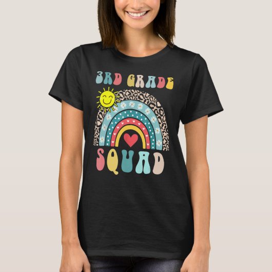 Scの3年生スクワイ虹ハート初日 Tシャツ (正面)