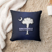 SCパルメット&クレセント（グリーンビル） クッション (ブランケット)