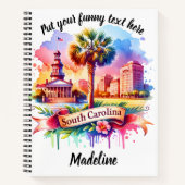 SCランドスケープ(手のひら型とスカイライン) ノートブック (正面)