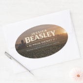 SC下院地区11のジェシカ・ビーズリー 楕円形シール (封筒)