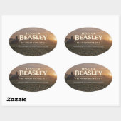 SC下院地区11のジェシカ・ビーズリー 楕円形シール (シート)