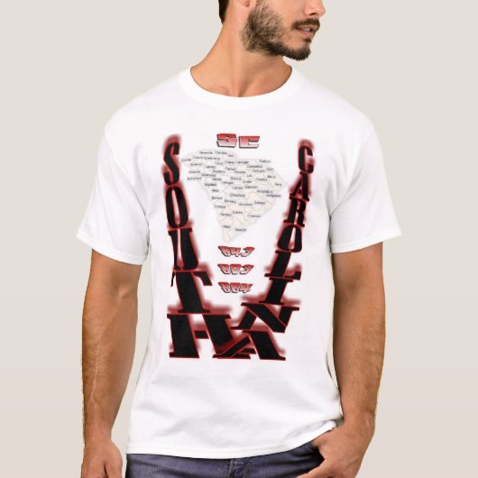 SC郡地図 Tシャツ (正面)