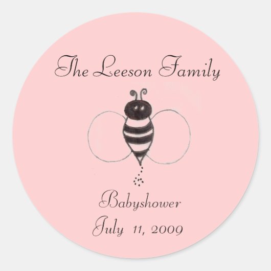 sc00078761, The Leeson Family, Babyshower7月… ラウンドシール (正面)