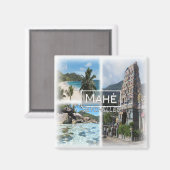 SC0030アフリカ、セーシェル、マヘ、冷蔵庫 マグネット (正面/裏面)