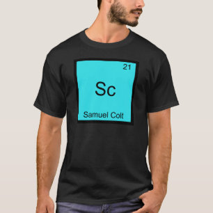 Sc - サミュエル・コルト おもしろ化学元素記号 tシャツ
