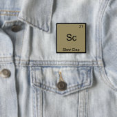 Sc - スロークラップ おもしろ化学元素記号Tシャツ 缶バッジ (インサイチュ)