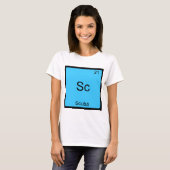 Sc - ダイバーに捧ぐおもしろ化学元素シンボルTシャツ Tシャツ (正面フル)