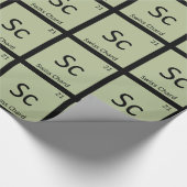 Sc - フキダシ菜の化学記号 ラッピングペーパー (角)