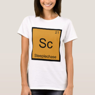Sc -障害物競争おもしろいな化学要素の記号 tシャツ