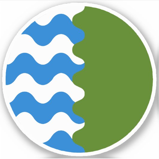 SCAアクアテラビニールステッカー シール (正面)