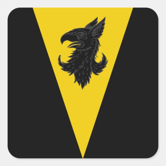 SCAアルテミシアポピュレースバッジステッカー スクエアシール (正面)