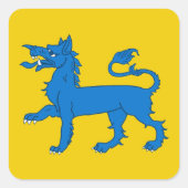 SCAイーストキングダムポピュレースバッジステッカー スクエアシール (正面)