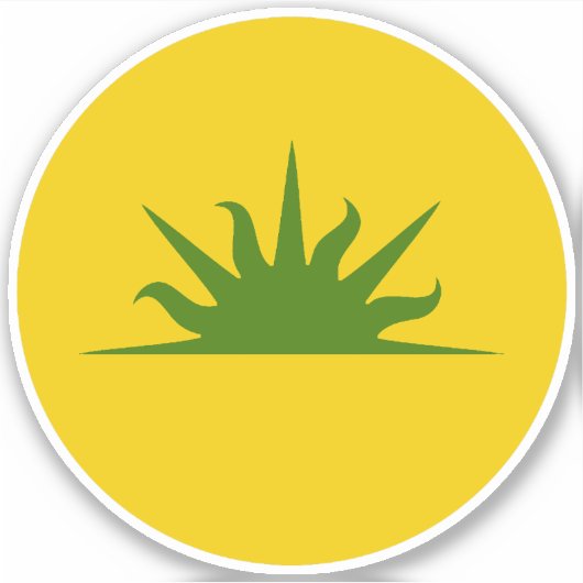 SCAウェストキングダムビニールステッカー シール (正面)