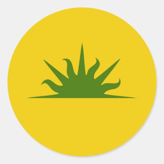 SCAウェストキングダムポピュレースバッジクラシックュラウンドスティック ラウンドシール (正面)