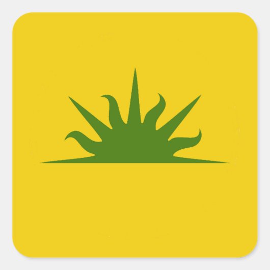 SCAウェストキングダムポピュレースバッジステッカー スクエアシール (正面)