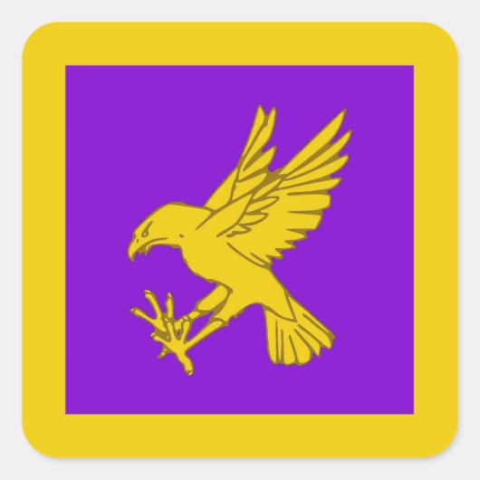 SCAカロニティールポピュレースバッジステッカー スクエアシール (正面)