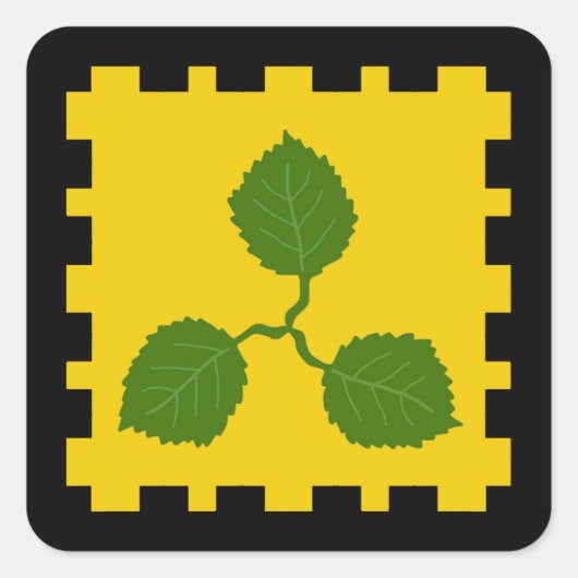 SCAカーザポピュレースバッジステッカー スクエアシール (正面)