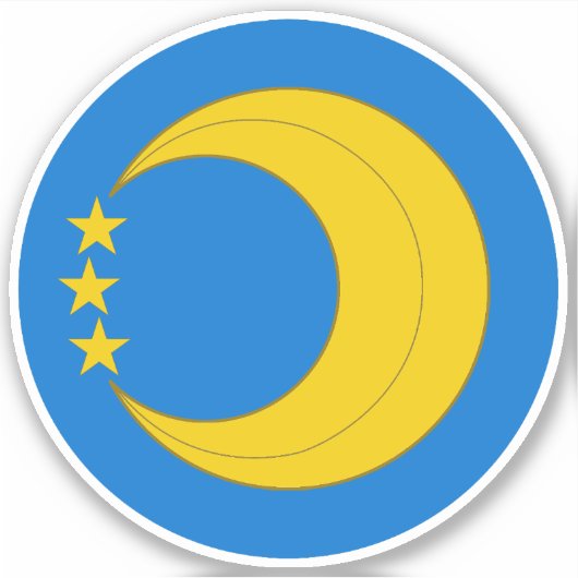 SCAクレセントムーンビニールステッカー シール (正面)