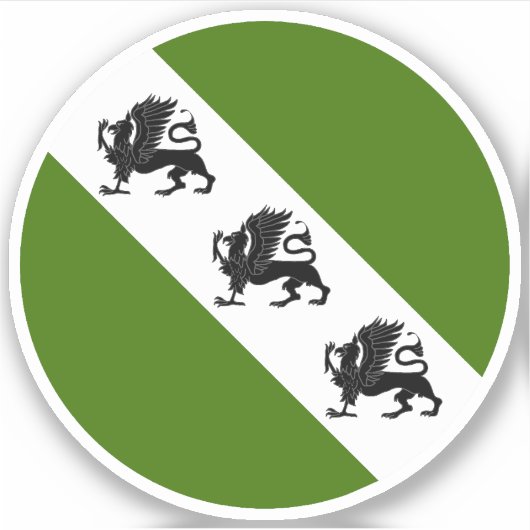 SCAグリフォンウォルドビニールステッカー シール (正面)