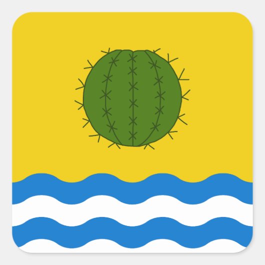 SCAサンデスエンドポピュレースバッジ スクエアシール (正面)